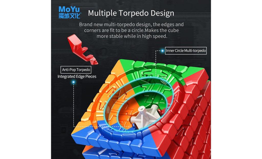 MoYu AoFu WR M 7x7 Magnetic stickerless detail
