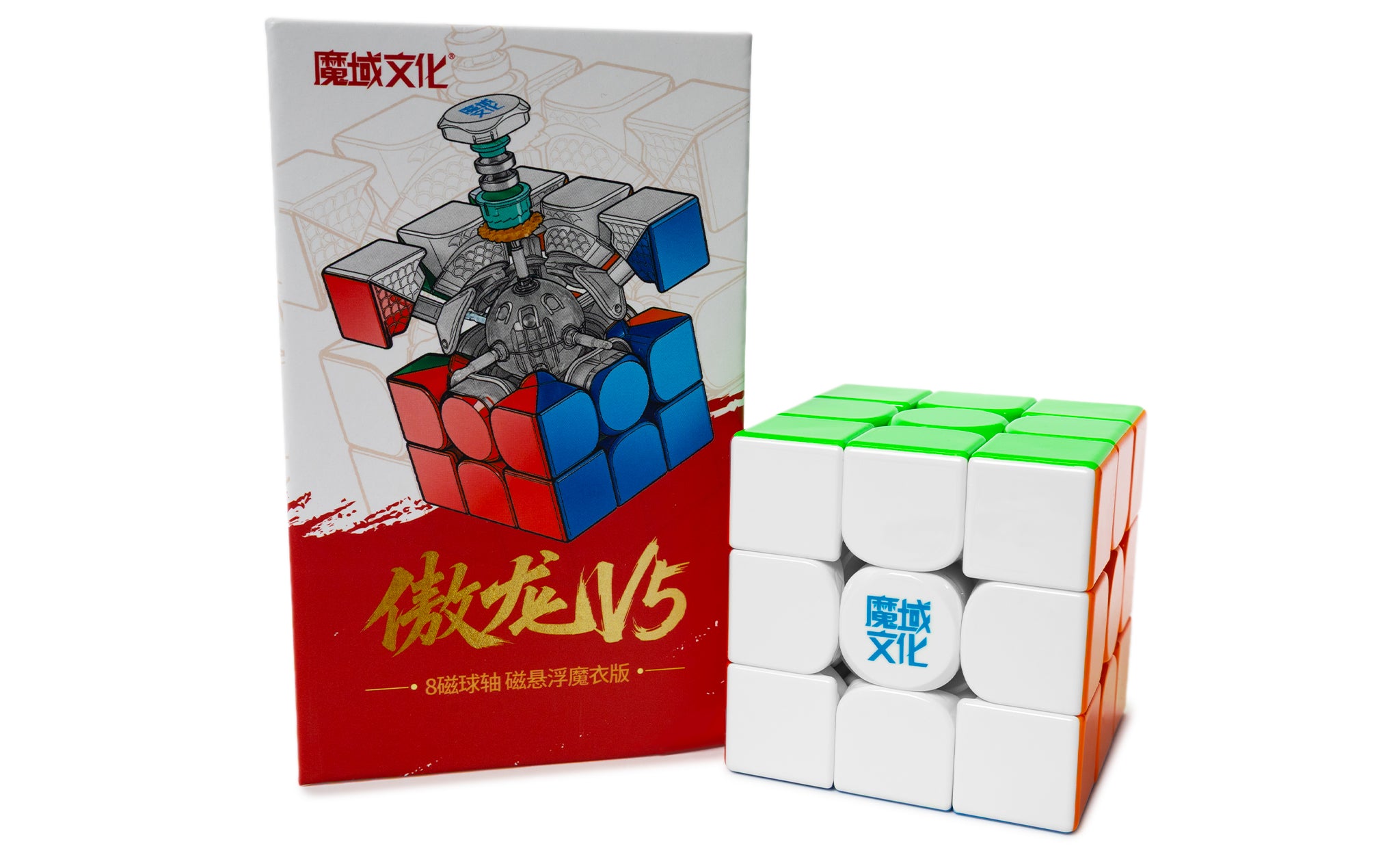 MoYu AoLong V5 3x3 (Magnetic, Ball-Core, MagLev, UV Coated)