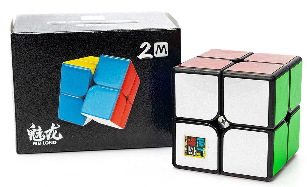 MoYu MeiLong 2x2 magnetic stickerless speed cube detail