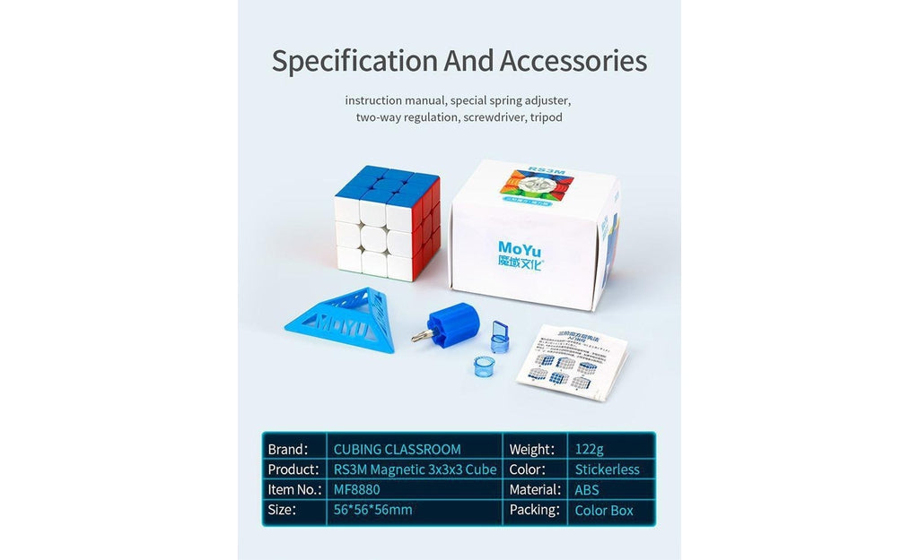 MoYu RS3 M 2021 3x3 Magnetic MagLev stickerless packaging