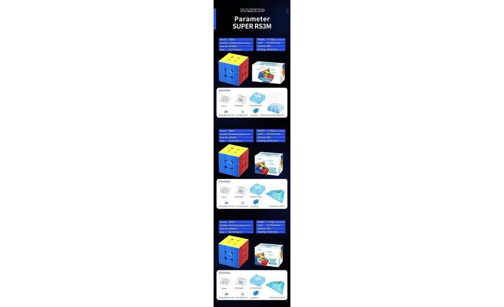 MoYu Super RS3 M 3x3 Magnetic stickerless packaging