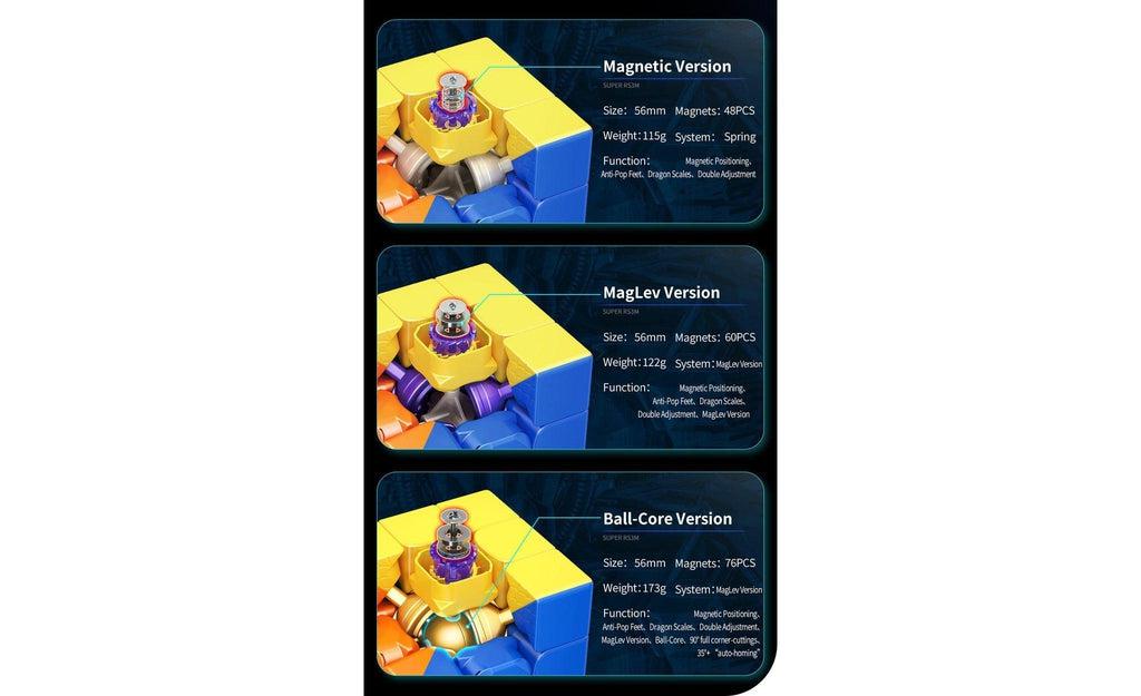 MoYu Super RS3 M 3x3 Magnetic stickerless detail