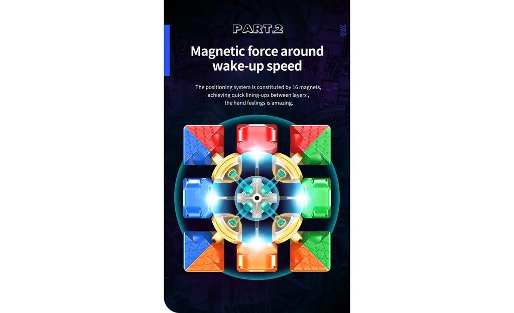 MoYu Super RS3 M 3x3 Magnetic MagLev stickerless detail