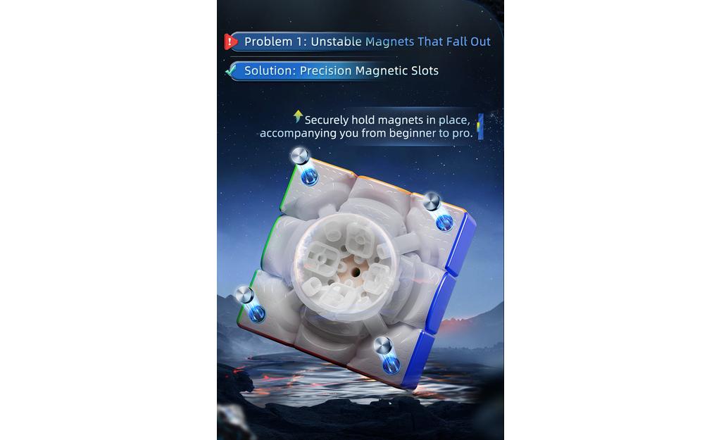 MoYu WeiLong V11 3x3 MagLev 20-magnet Ball-Core UV cube
