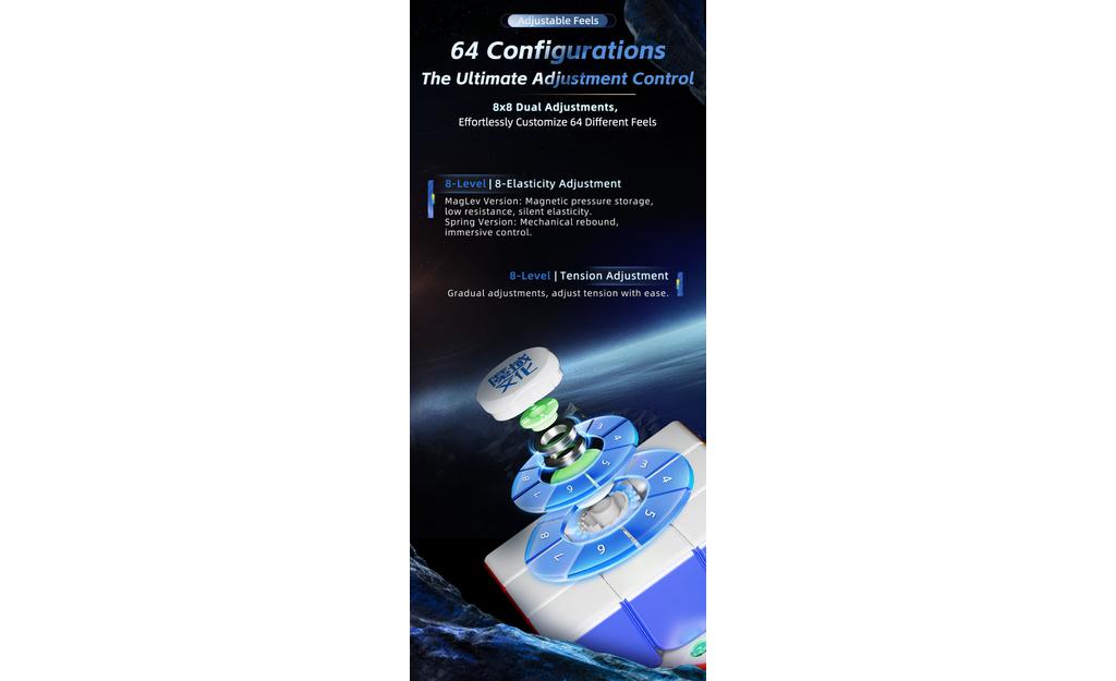 MoYu WeiLong V11 3x3 MagLev 20-magnet Ball-Core UV cube