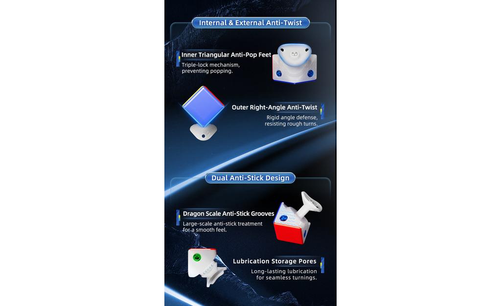 MoYu WeiLong V11 3x3 MagLev 20-magnet Ball-Core UV cube