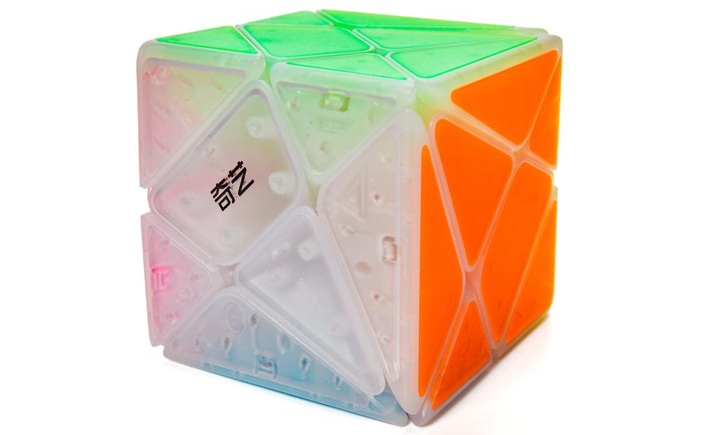 QiYi Axis Cube (Tiled) - Icy Amber | SpeedCubeShop