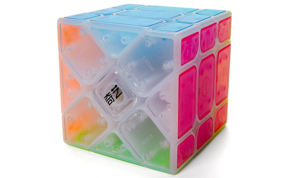 QiYi Fisher Cube (Tiled) - Icy Amber | SpeedCubeShop