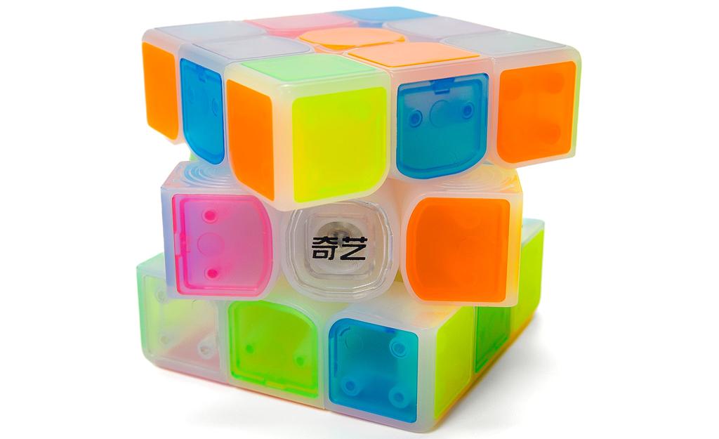 QiYi QiMeng 3x3 V3 (Tiled) - Icy Amber | SpeedCubeShop