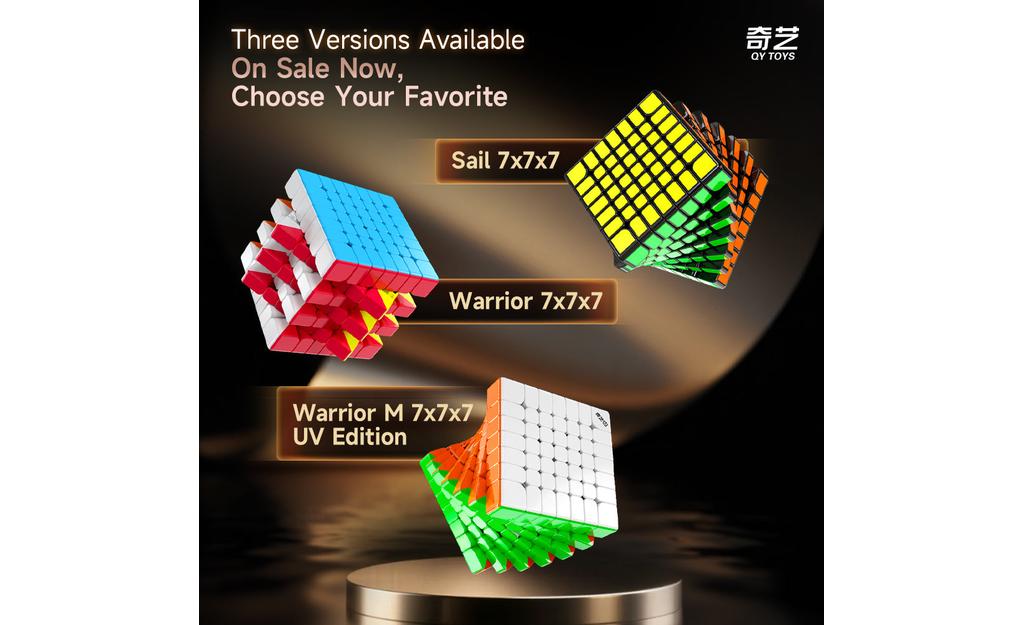 QiYi Warrior 7x7 Magnetic UV Coated stickerless detail