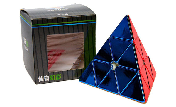 けん玉 Higgs X Cereal SKY Ascent Shape ShengShou Metallic Pyraminx (Magnetic) | SpeedCubeShop