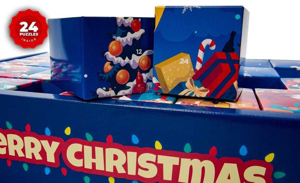 SpeedCubeShop Advent Calendar V2 24 Twisty Puzzles Limited Edition in hand