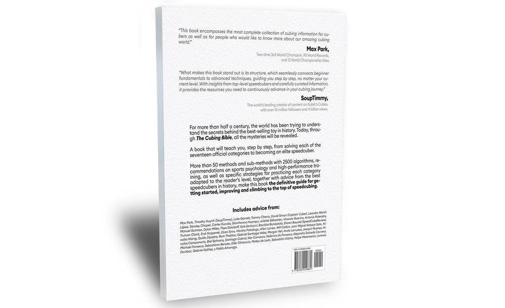 The Cubing Bible: The Definitive Speedcubing Guide 0 to 100 in Every WCA Event Book angled