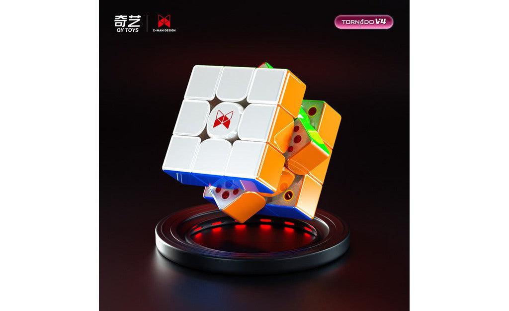 X-Man Tornado 3x3 V4 Pioneer Magnetic MagLev Ball-Core UV Coated stickerless detail