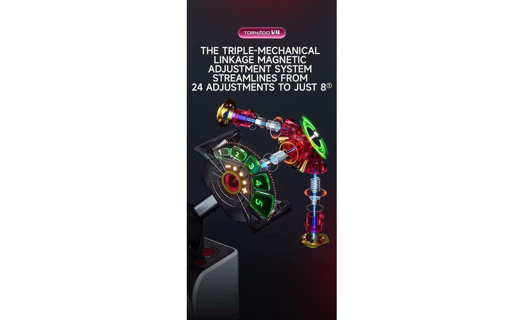 X-Man Tornado 3x3 V4 Pioneer Magnetic MagLev Ball-Core UV Coated stickerless detail