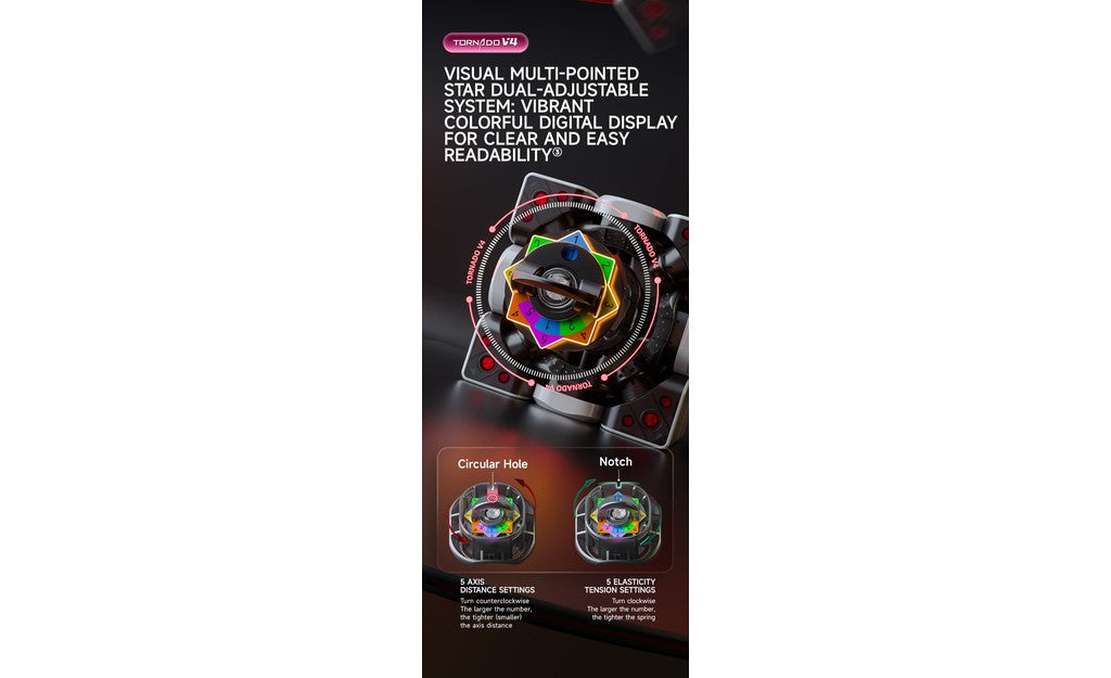 X-Man Tornado 3x3 V4 Pioneer Magnetic MagLev Ball-Core UV Coated stickerless detail