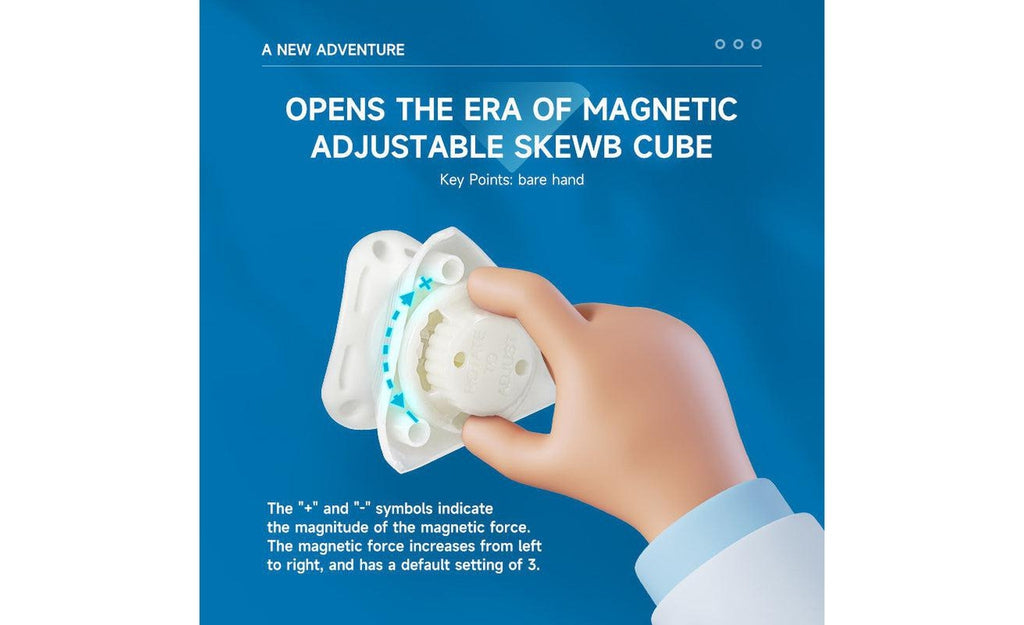 X-Man Wingy Skewb V2 Magnetic stickerless detail