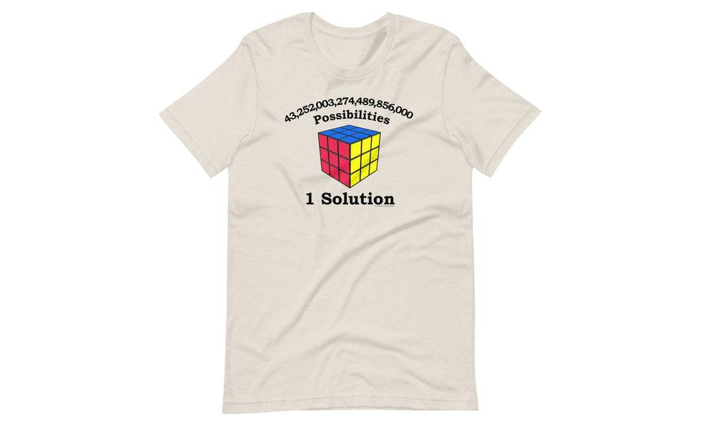 43 Quintillion (Light) - Rubik's Cube Shirt | SpeedCubeShop