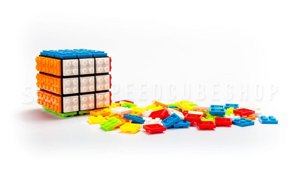Color Brick Speed Cube black 3x3 angled
