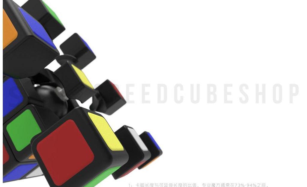 Mini 1cm 3x3 World's Smallest Cube black detail