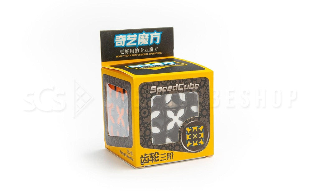 QiYi Gear 3x3 Tiled black Gear Puzzle packaging
