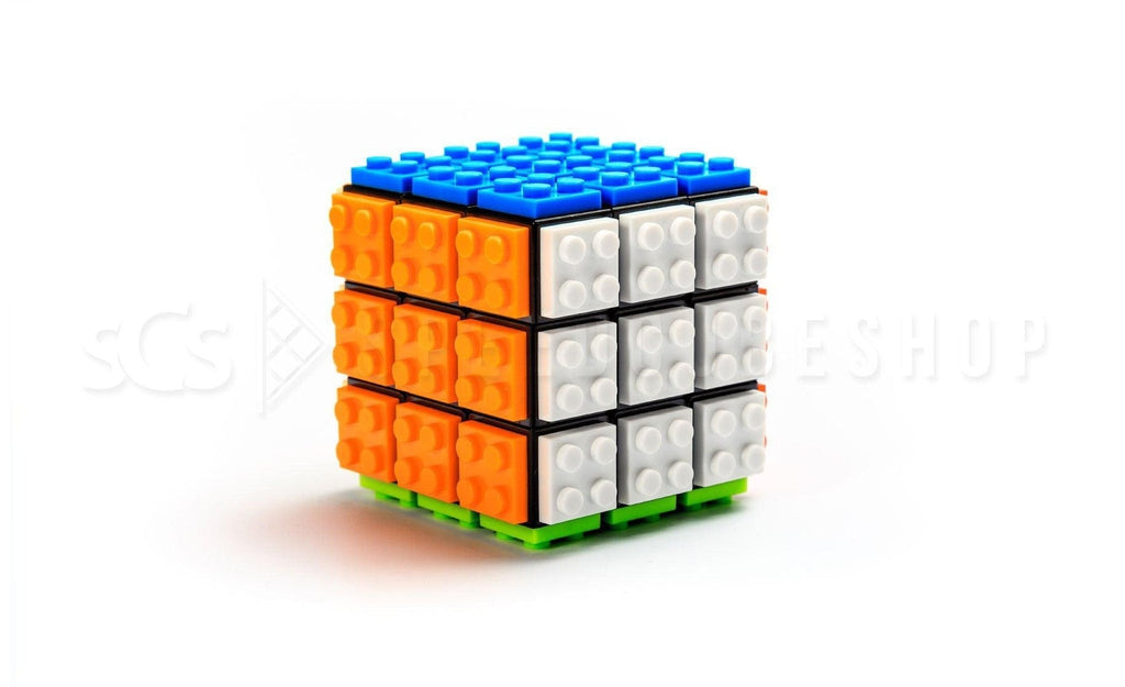 Color Brick Speed Cube black 3x3 detail