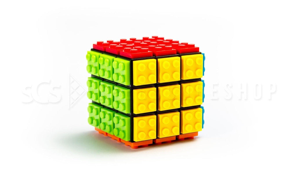 Color Brick Speed Cube black 3x3 detail