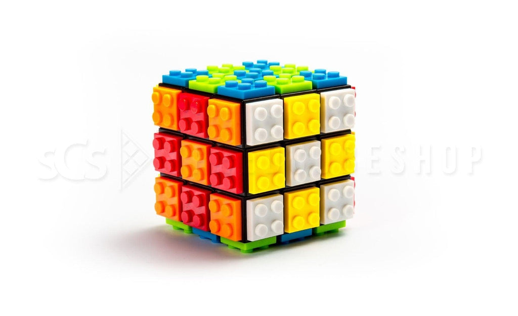 Color Brick Speed Cube black 3x3 detail