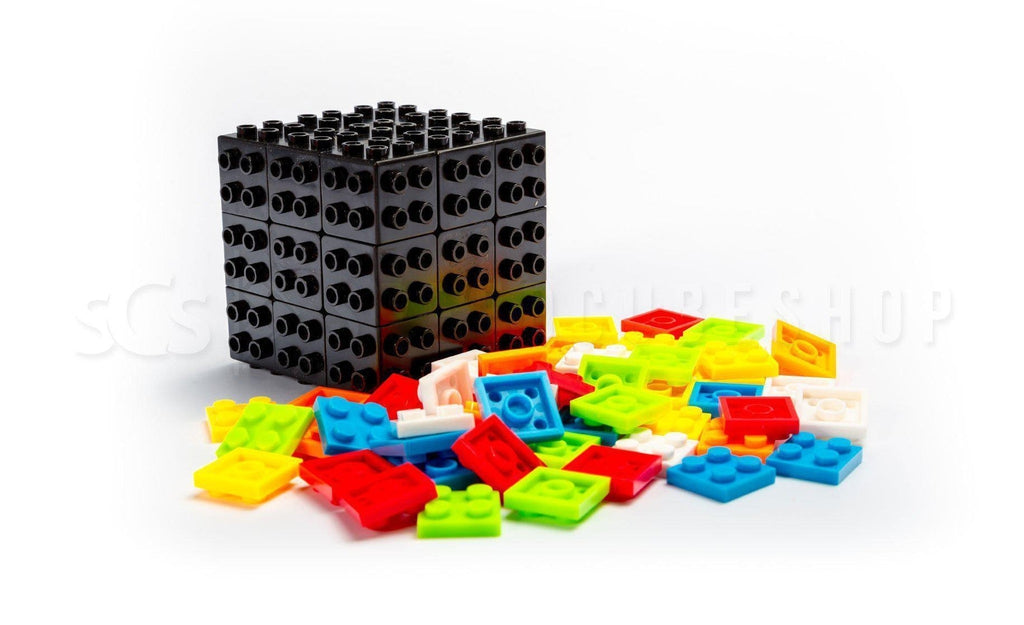 Color Brick Speed Cube black 3x3 in hand