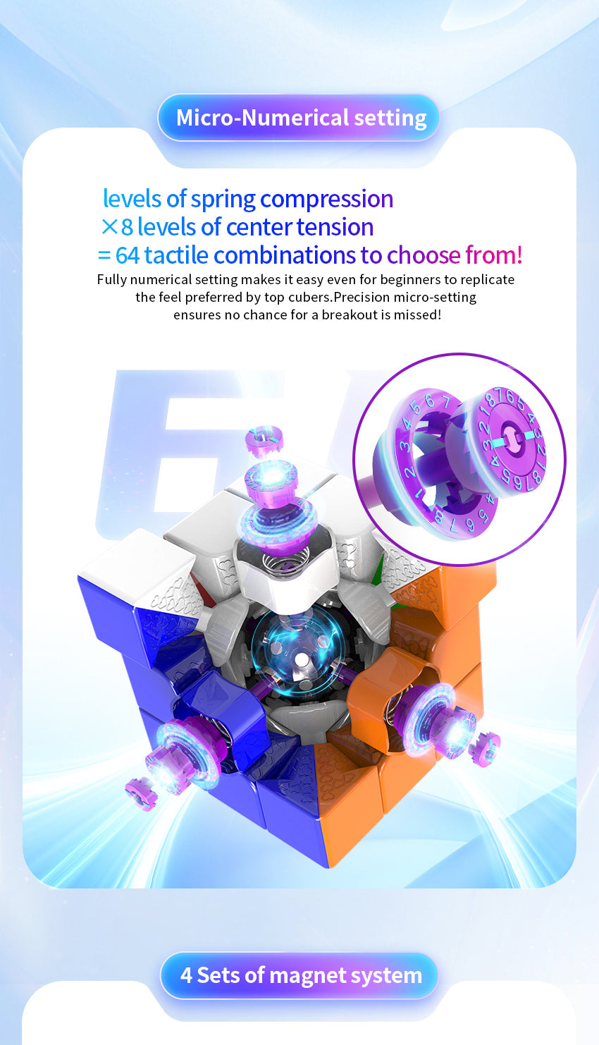 HaiTun WaveRider V2 3x3 Flagship (Magnetic, 20-Magnet Ball-Core)