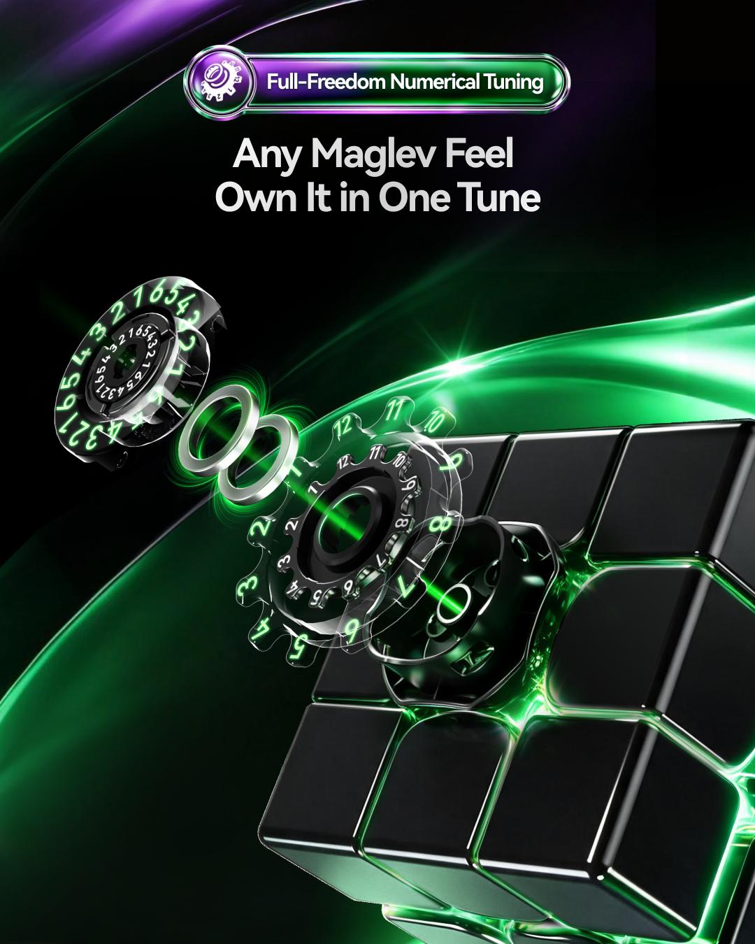GAN 17 MagDrive stickerless magnetic 3x3 speed cube detail