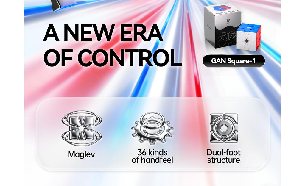 GAN Square-1 (Magnetic, MagLev, Core Magnets, UV Coated)