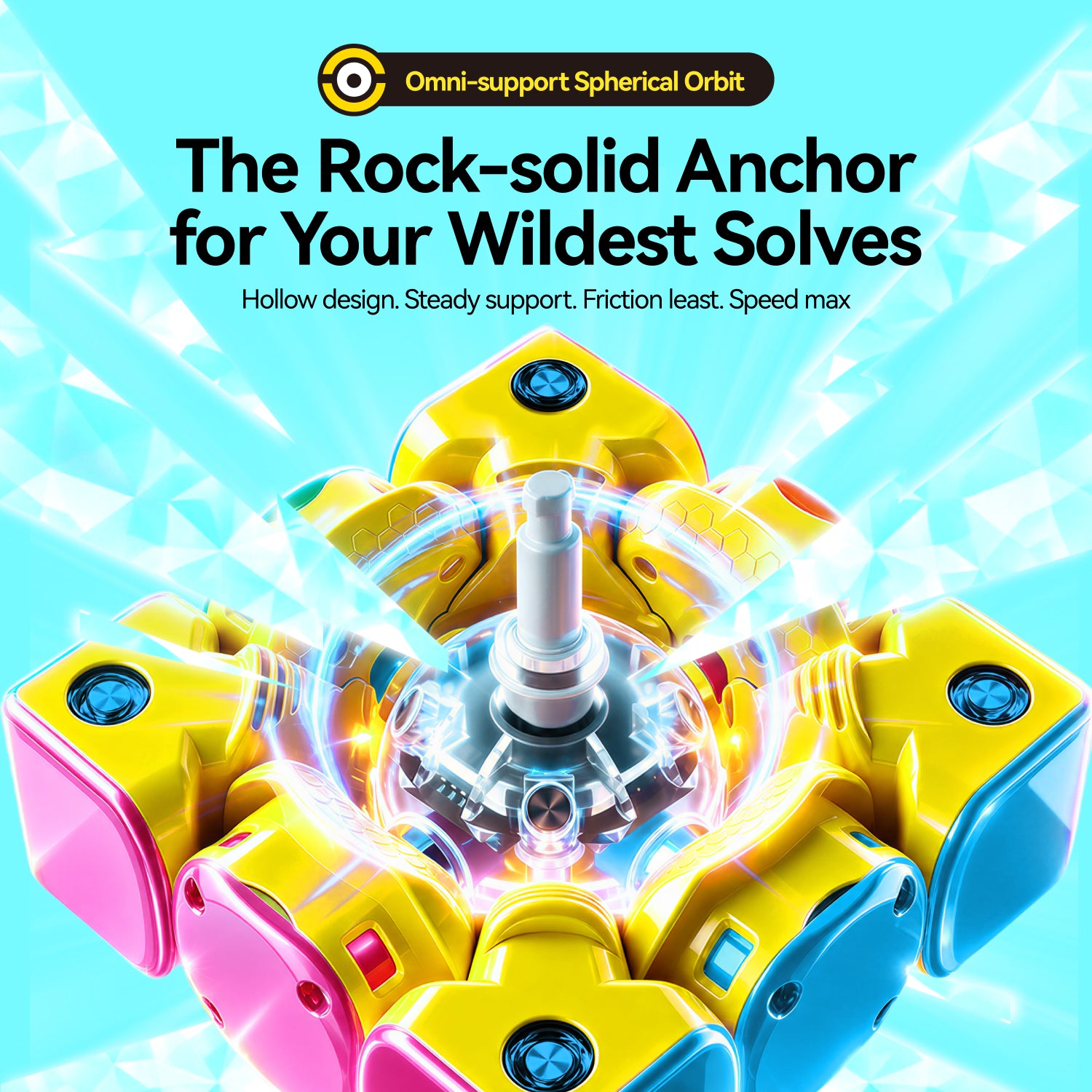 GAN i4 3x3 (Magnetic, MagLev, Ball-Core) - Minions Edition, Bluetooth Smart Cube