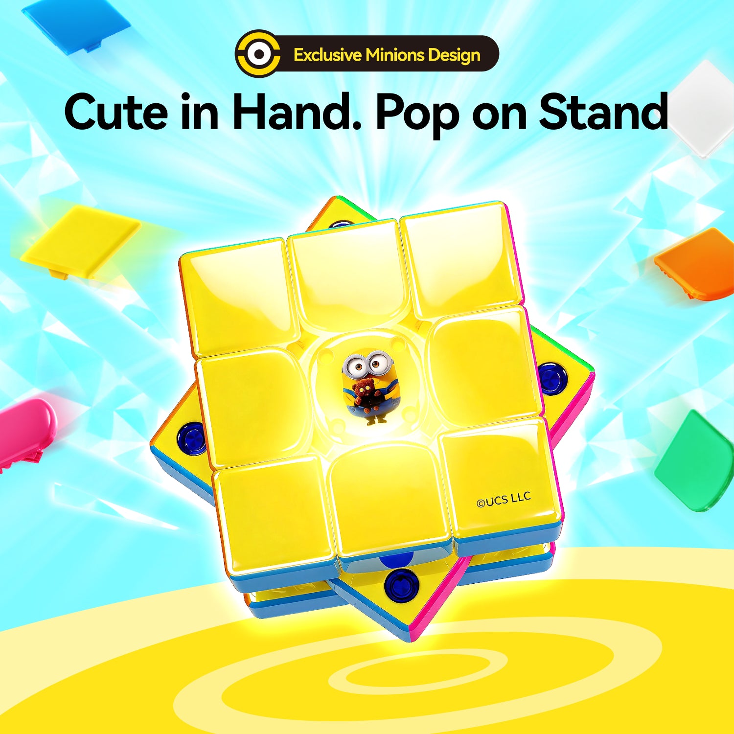 GAN i4 3x3 (Magnetic, MagLev, Ball-Core) - Minions Edition, Bluetooth Smart Cube
