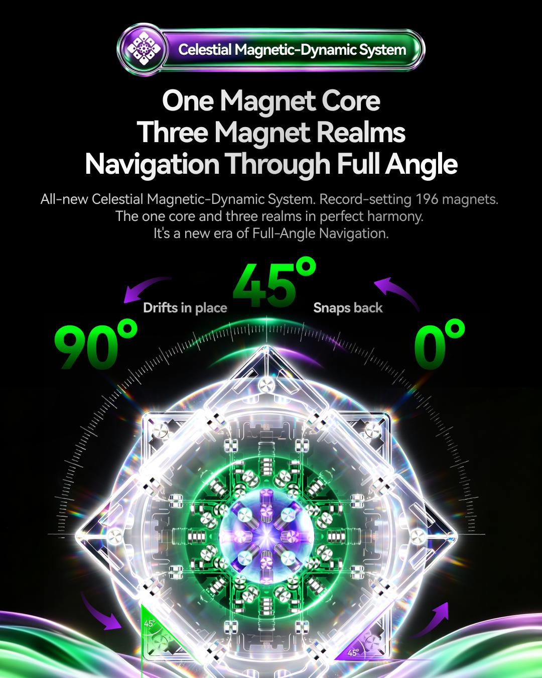 GAN 17 MagDrive stickerless magnetic 3x3 speed cube in hand