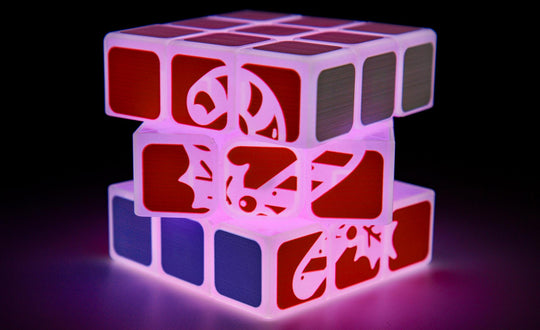 Candy Cane 3x3 (Glow in the Dark) - Limited Edition | SpeedCubeShop