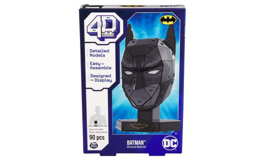 4D Build, DC Batman Mask 3D Puzzle Model Kit with Stand | SpeedCubeShop