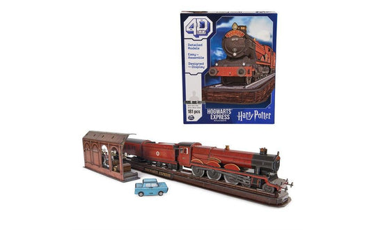 4D Build, Harry Potter Hogwarts Express 3D Puzzle Model Kit | SpeedCubeShop