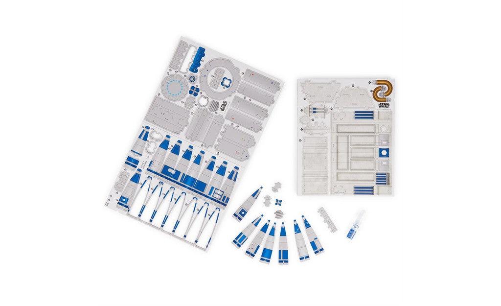 4D Build, Star Wars R2-D2 Cardstock Model Kit | SpeedCubeShop