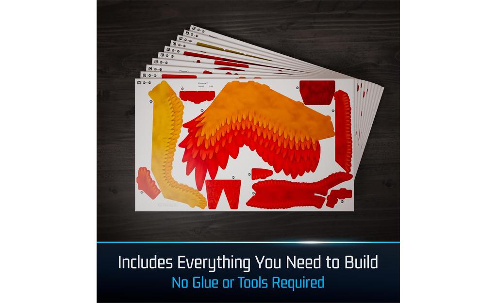 4D Build, Harry Potter Fawkes Phoenix on Stand | SpeedCubeShop