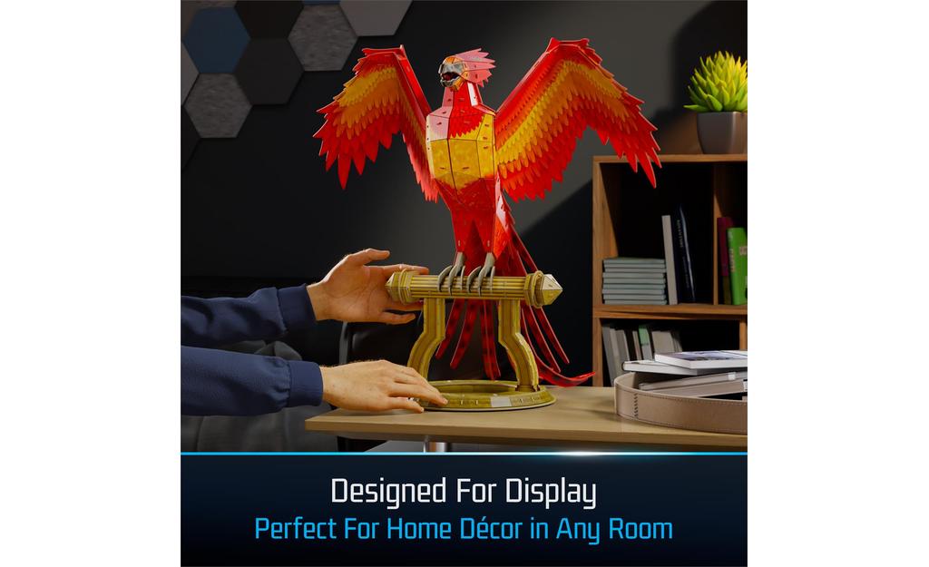 4D Build, Harry Potter Fawkes Phoenix on Stand | SpeedCubeShop