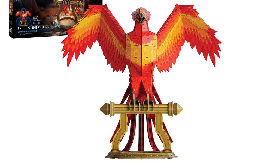 4D Build, Harry Potter Fawkes Phoenix on Stand | SpeedCubeShop