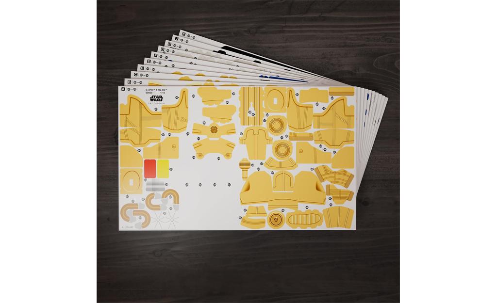 4D Build, Star Wars C-3PO & R2-D2 3D Model Kit | SpeedCubeShop