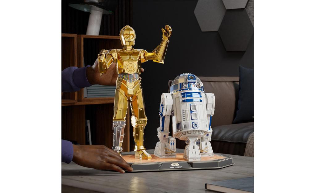 4D Build, Star Wars C-3PO & R2-D2 3D Model Kit | SpeedCubeShop