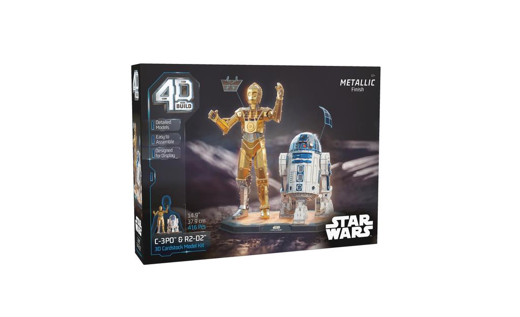4D Build, Star Wars C-3PO & R2-D2 3D Model Kit | SpeedCubeShop