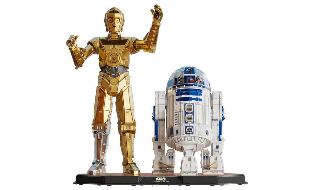 4D Build, Star Wars C-3PO & R2-D2 3D Model Kit | SpeedCubeShop