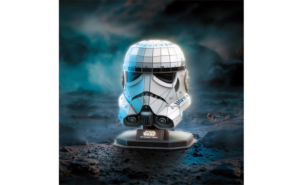 4D Build, Star Wars Stormtrooper Helmet 3D Model Kit | SpeedCubeShop