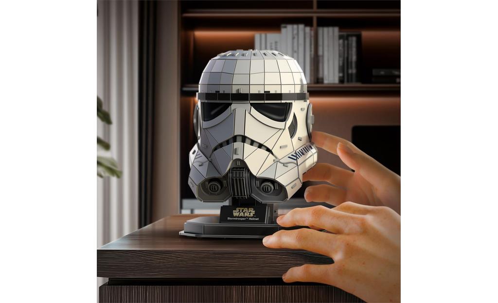 4D Build, Star Wars Stormtrooper Helmet 3D Model Kit | SpeedCubeShop