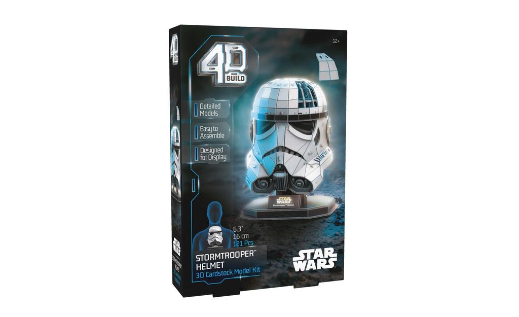 4D Build, Star Wars Stormtrooper Helmet 3D Model Kit | SpeedCubeShop