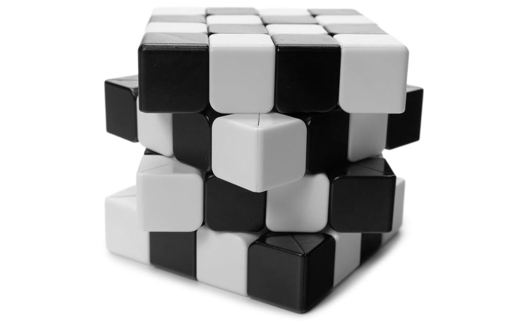 4x4x4 Sudoku Cube - 2-Color, Black/White
